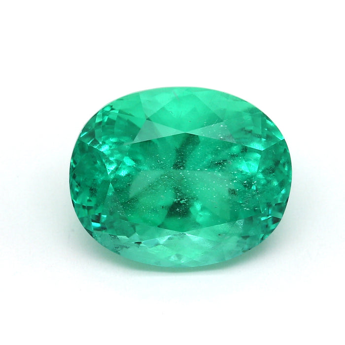 12.06 VI1 Oval Bluish green Emerald