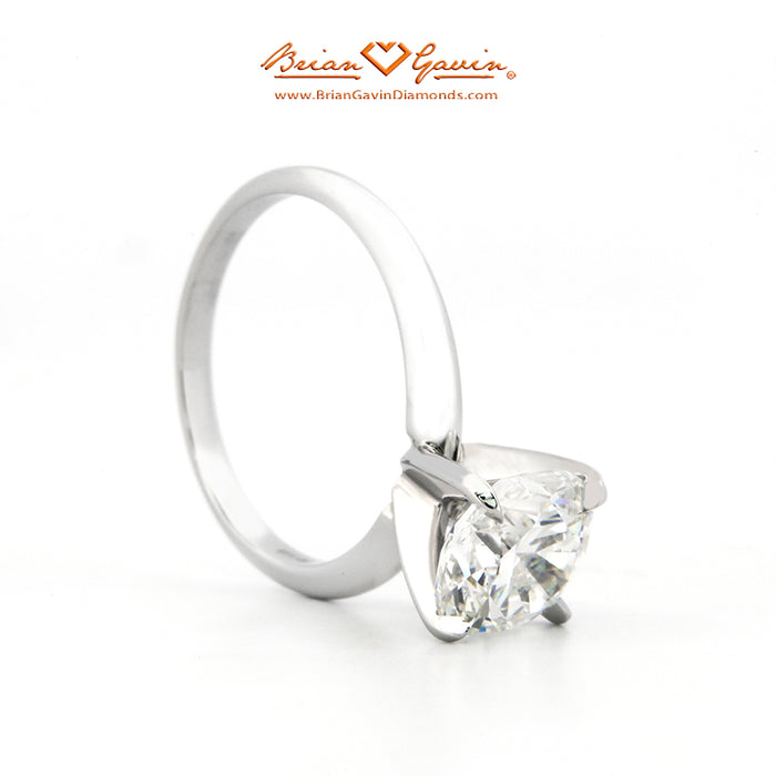 Four Prong Cushion Solitaire