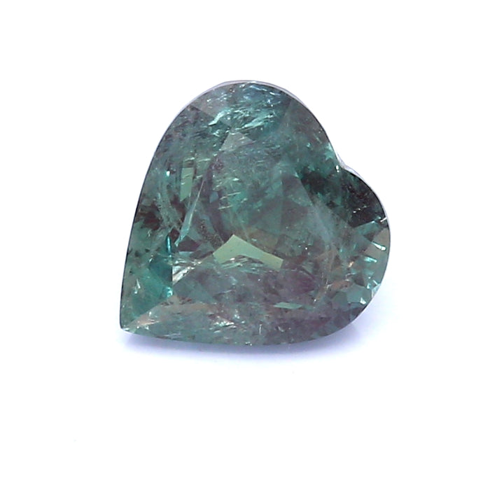 2.41 VI2 Heart-shaped Bluish green / Purple Alexandrite