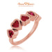 14K Rose Gold, Garnet