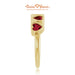 14K Yellow Gold, Garnet