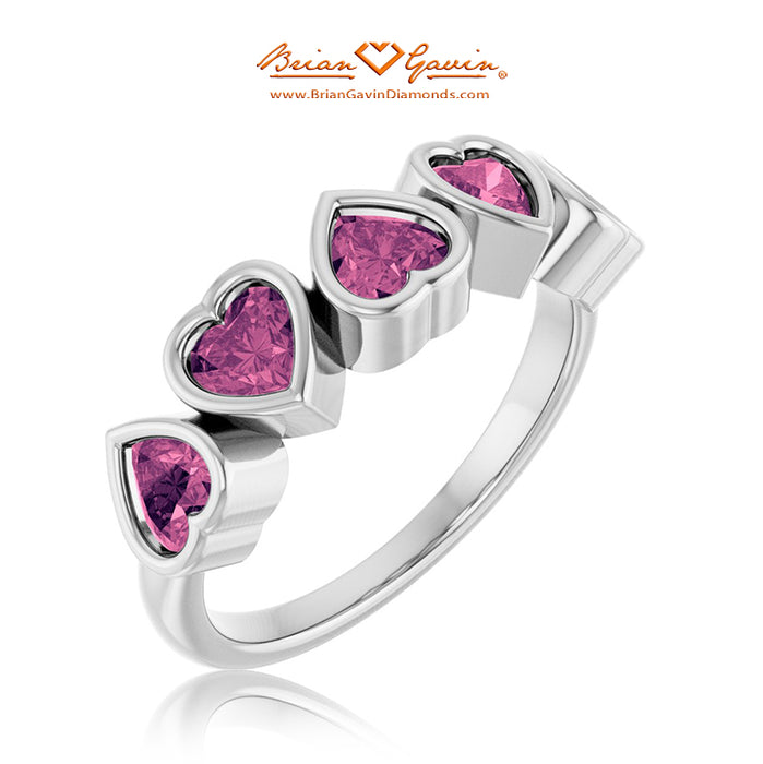 14K White Gold, Tourmaline