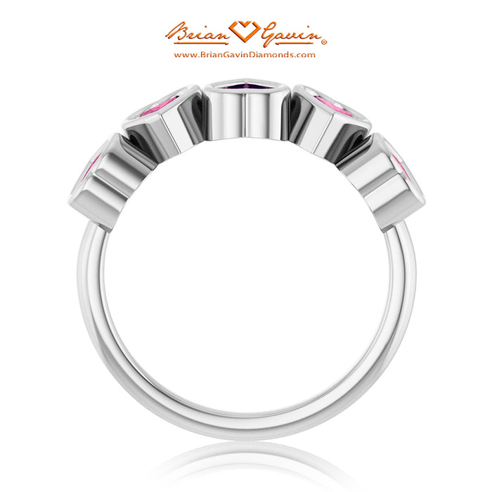 14K White Gold, Tourmaline