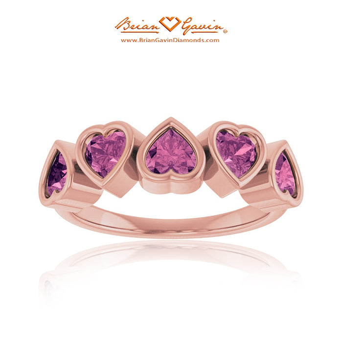14K Rose Gold, Tourmaline