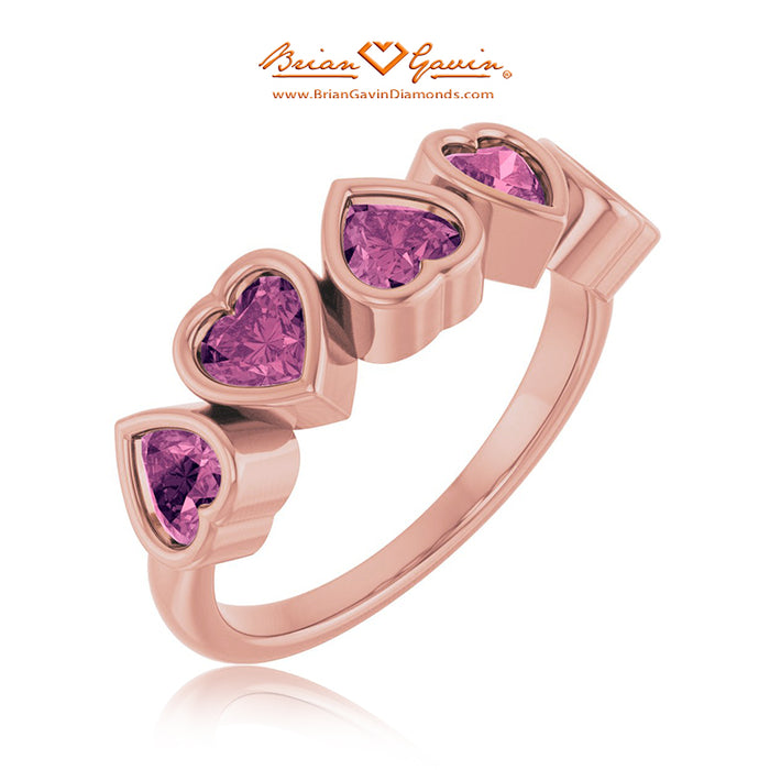 14K Rose Gold, Tourmaline