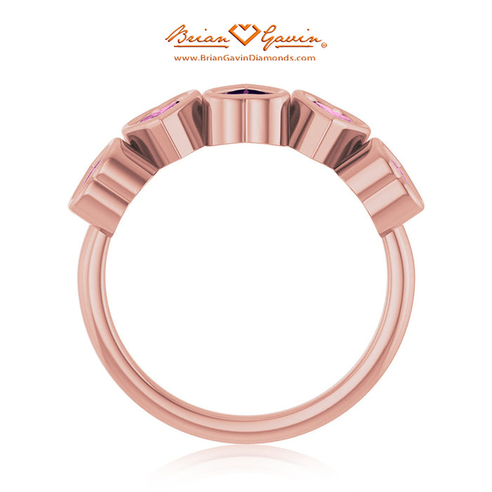 14K Rose Gold, Tourmaline