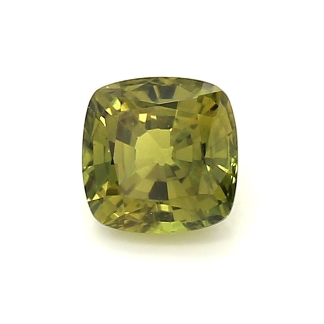 1.12 EC1 Cushion Yellowish Green Fancy sapphire
