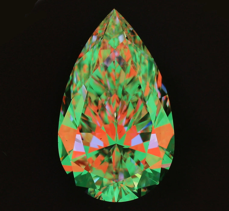 3.51ct Pear G VS2 Natural Diamond ASET image