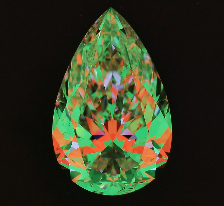 3.01ct Pear G SI1 Natural Diamond ASET image