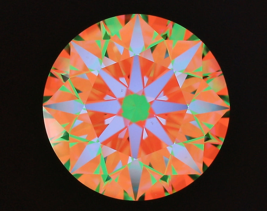 3.41ct Round I VS2 Natural Diamond ASET image