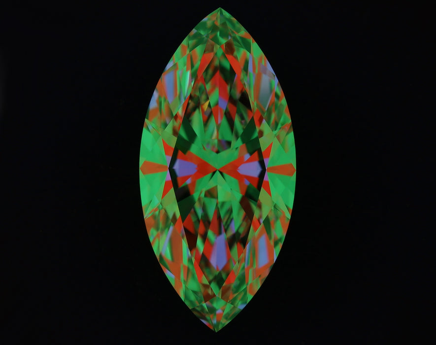 2.19ct Marquise D FL Natural Diamond ASET image