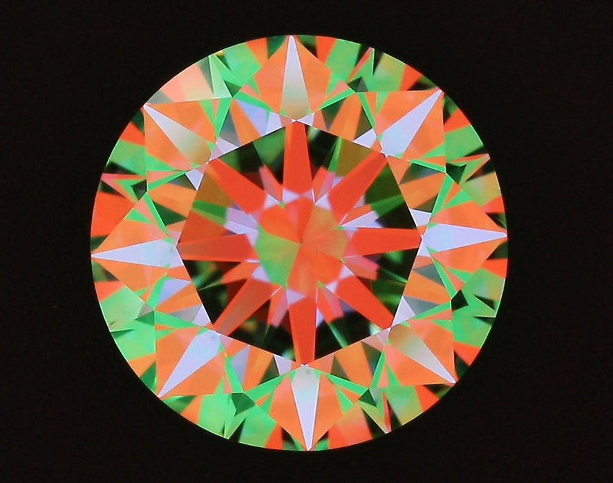 2.57ct Round G VS2 Natural Diamond ASET image