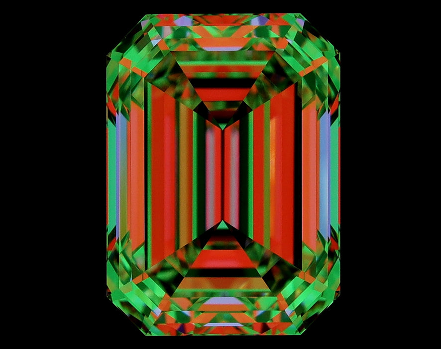 2.50ct Emerald H VVS2 Natural Diamond ASET image