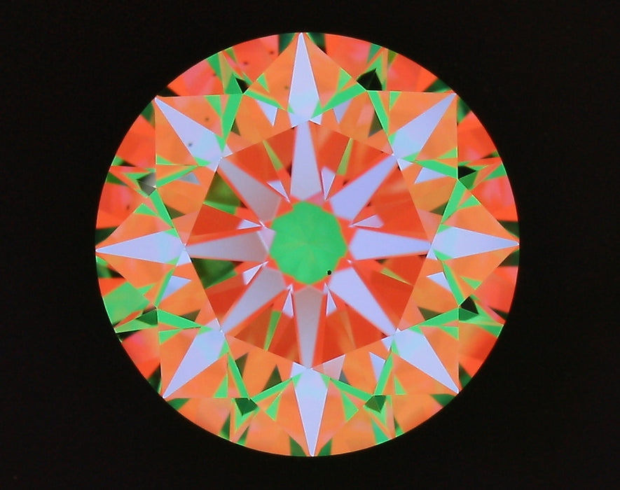 2.72ct Round F VS2 Natural Diamond ASET image