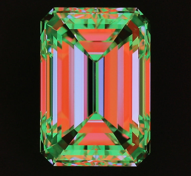 2.50ct Emerald I SI1 Natural Diamond ASET image