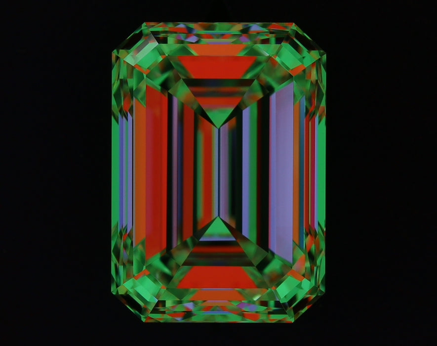 2.50ct Emerald H VVS2 Natural Diamond ASET image
