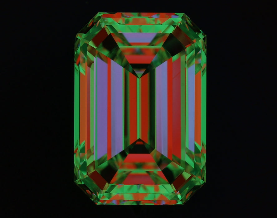 2.80ct Emerald L VS1 Natural Diamond ASET image