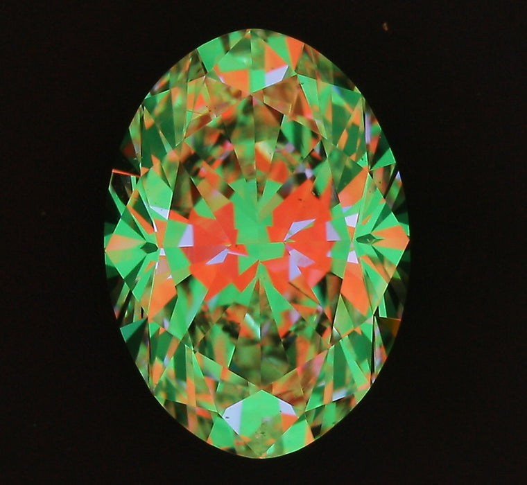 2.01ct Oval I SI1 Natural Diamond ASET image