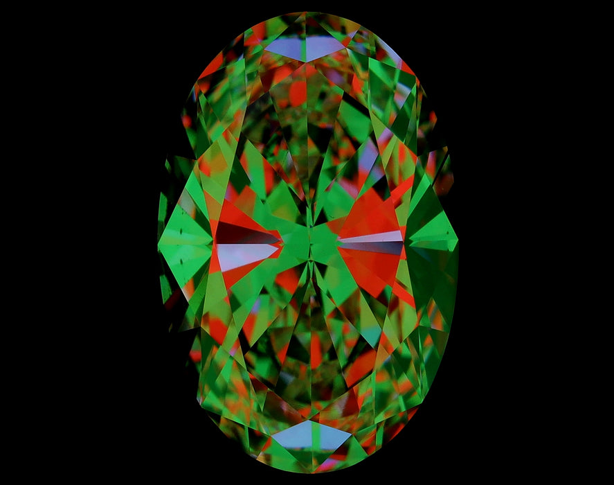 4.01ct Oval J VS1 Natural Diamond ASET image