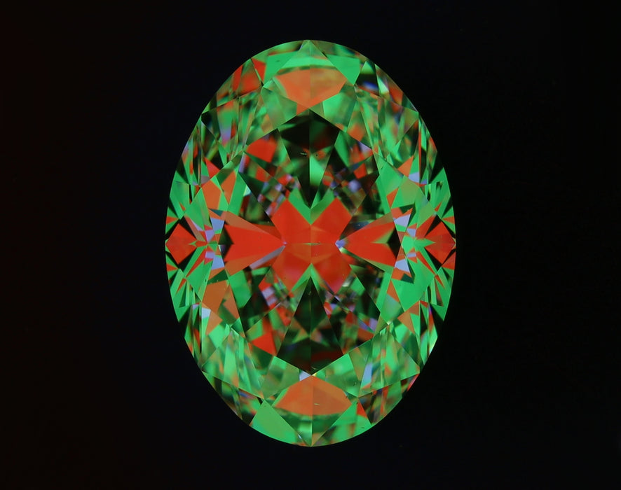 5.02ct Oval E SI1 Natural Diamond ASET image