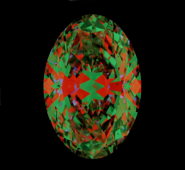 8.03ct Oval F SI1 Natural Diamond ASET image