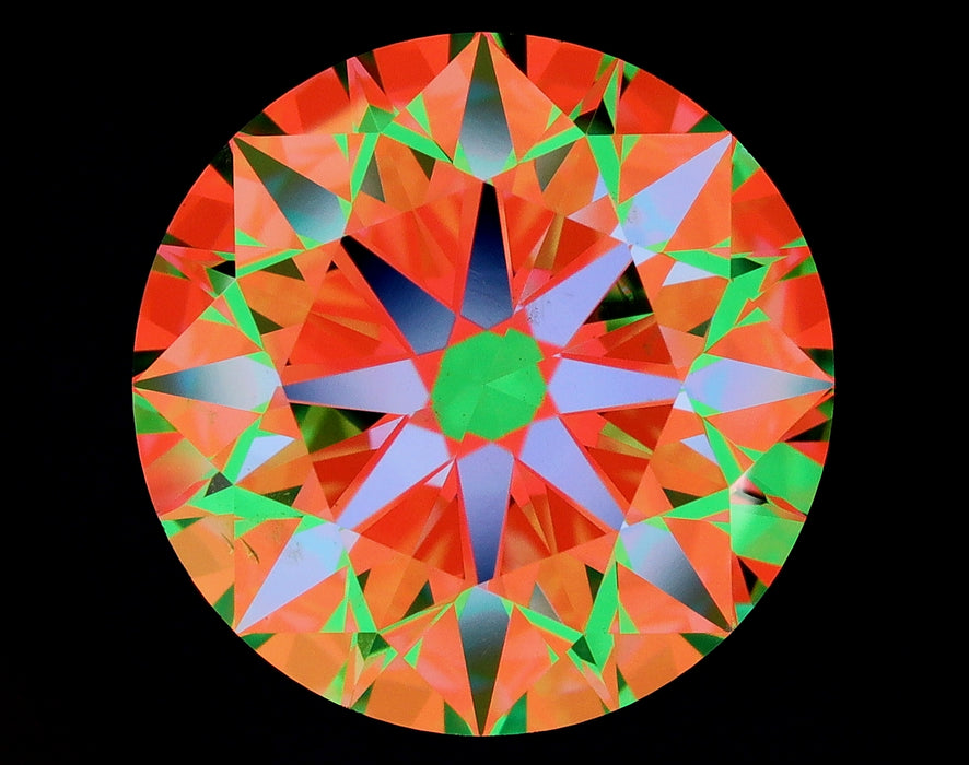 5.53ct Round J SI1 Natural Diamond ASET image