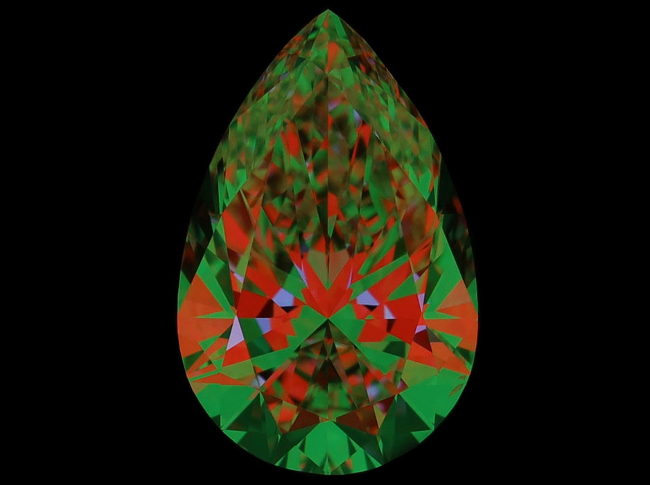 1.01ct Pear M VS2 Natural Diamond ASET image