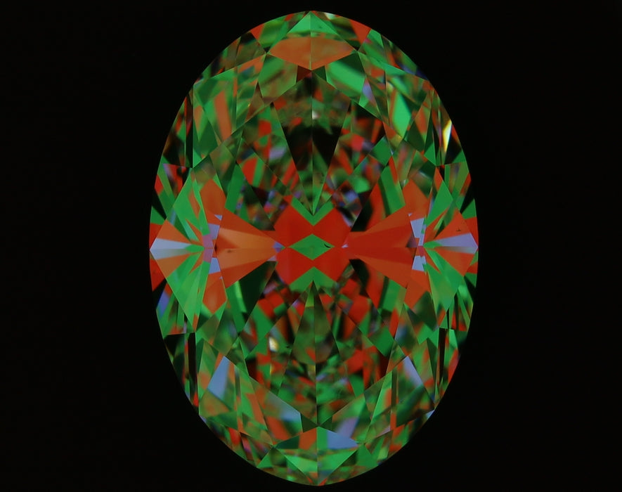 5.31ct Oval F VS1 Natural Diamond ASET image