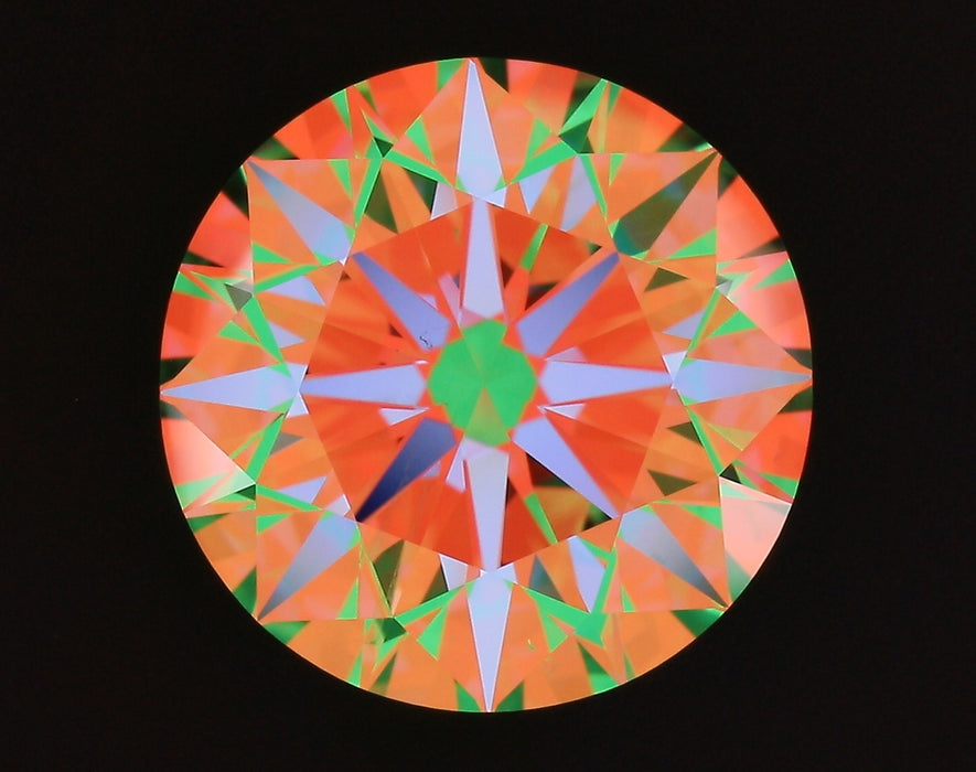 3.80ct Round J SI1 Natural Diamond ASET image