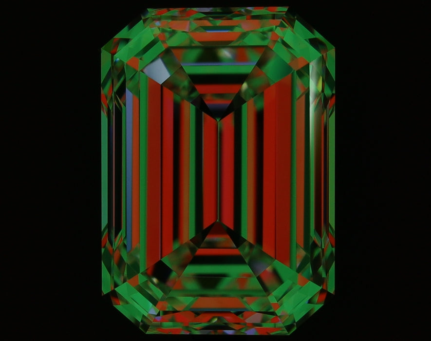 2.51ct Emerald D VVS1 Natural Diamond ASET image