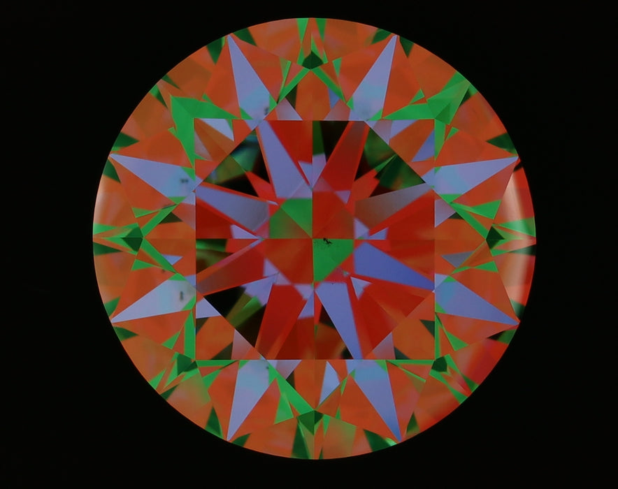 6.57ct Round E VS2 Natural Diamond ASET image