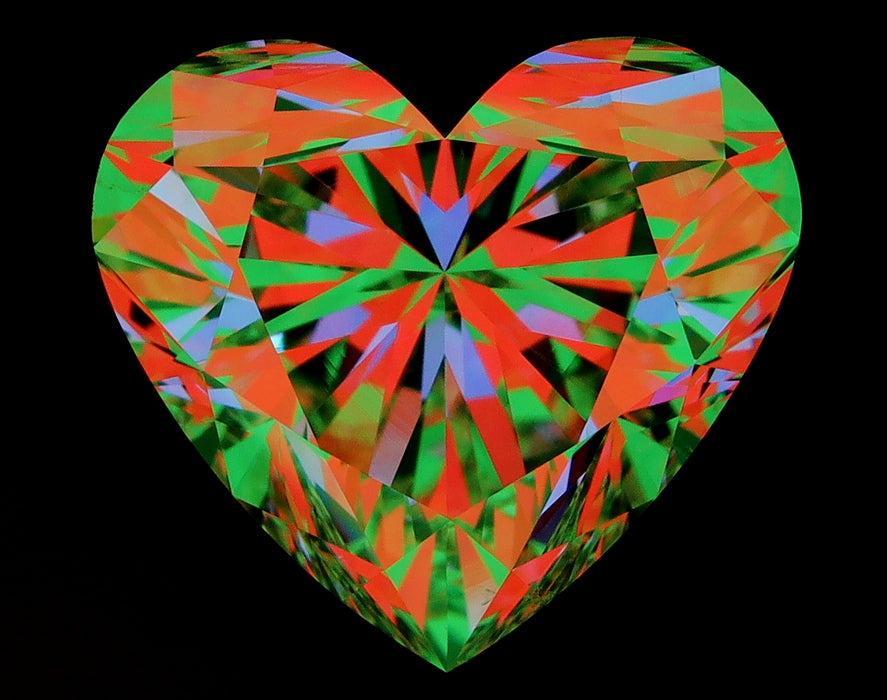 3.03ct Heart K SI1 Natural Diamond ASET image
