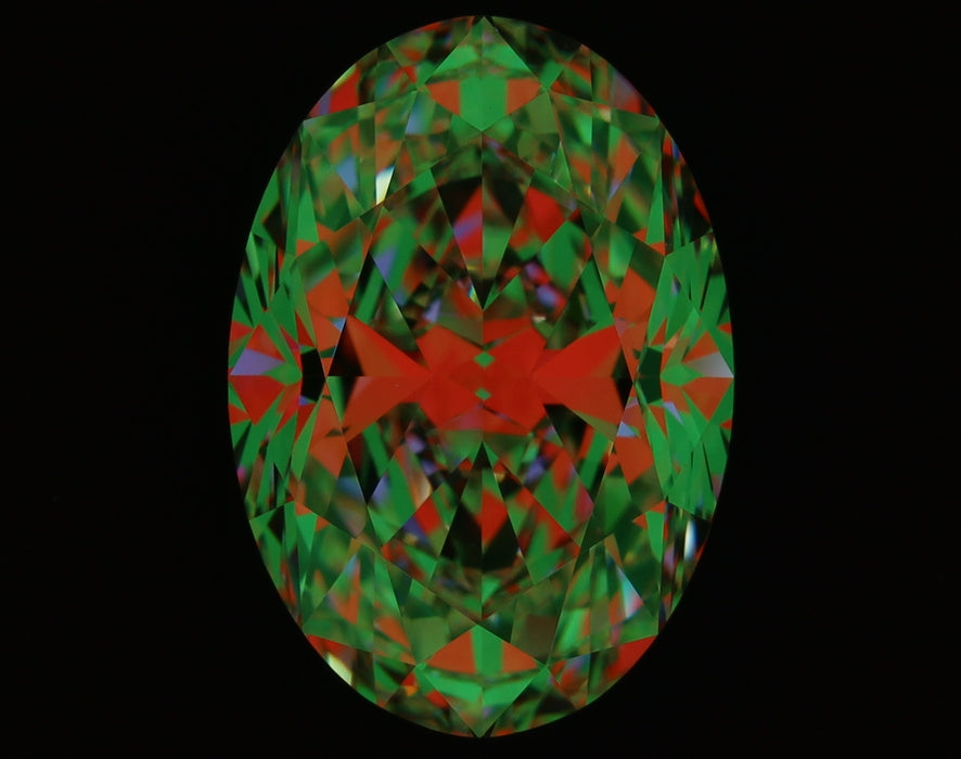 4.04ct Oval G IF Natural Diamond ASET image