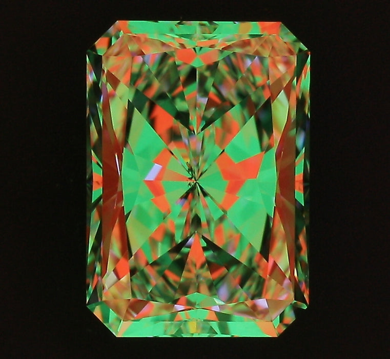 2.00ct Radiant F VS2 Natural Diamond ASET image