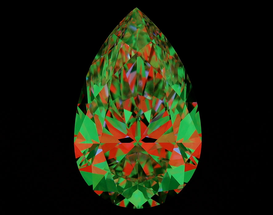 3.01ct Pear D SI1 Natural Diamond ASET image
