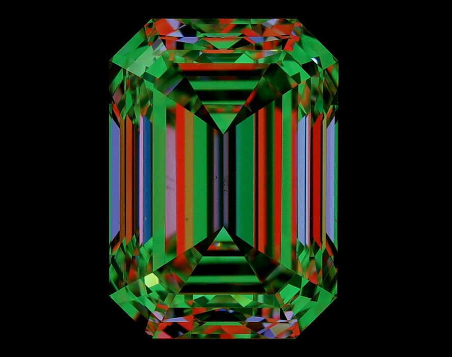 1.82ct Emerald I SI1 Natural Diamond ASET image