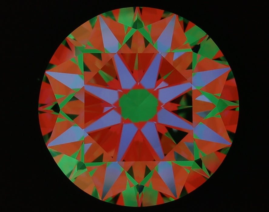 3.03ct Round F IF Natural Diamond ASET image