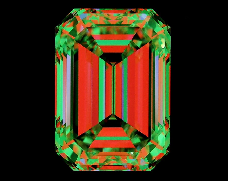 2.51ct Emerald G IF Natural Diamond ASET image