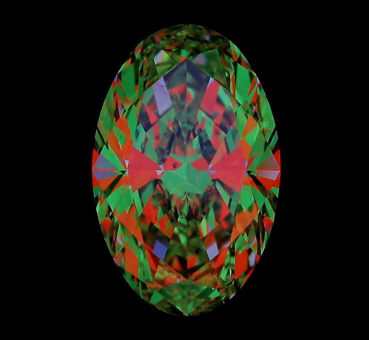 2.50ct Oval E SI1 Natural Diamond ASET image