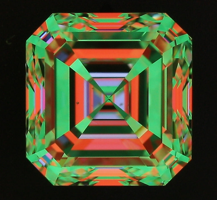 2.01ct Asscher I VS2 Natural Diamond ASET image