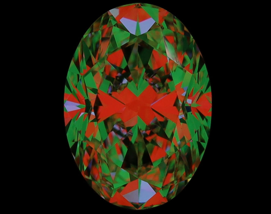 1.01ct Oval L VS2 Natural Diamond ASET image