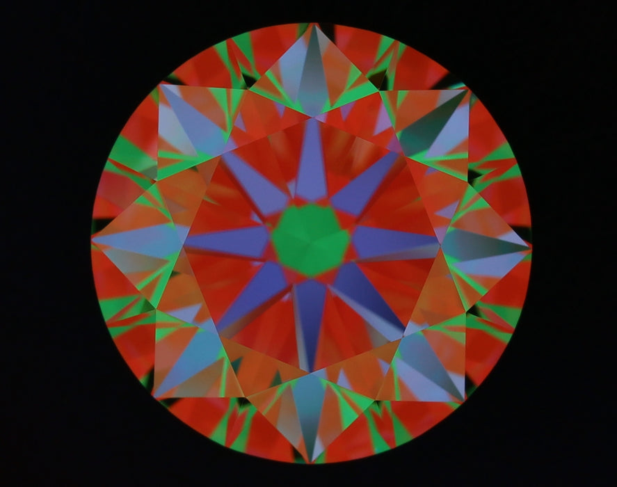 2.56ct Round D VVS1 Natural Diamond ASET image