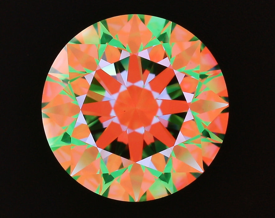 3.50ct Round H VS1 Natural Diamond ASET image