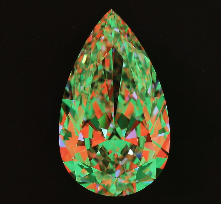 2.03ct Pear H VS2 Natural Diamond ASET image