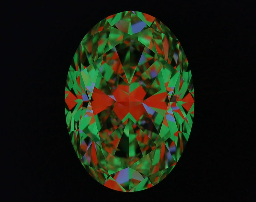 1.50ct Oval L VS1 Natural Diamond ASET image