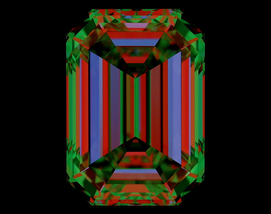 1.10ct Emerald K VS1 Natural Diamond ASET image