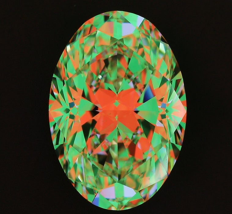 3.70ct Oval J VS1 Natural Diamond ASET image