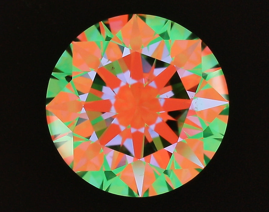 2.02ct Round I SI1 Natural Diamond ASET image