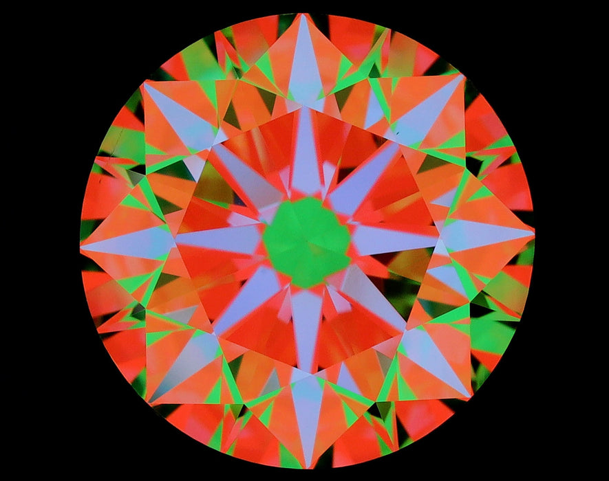 3.01ct Round K VS2 Natural Diamond ASET image