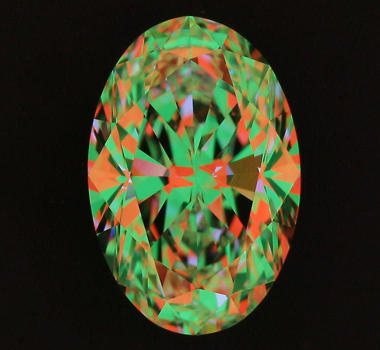 2.01ct Oval F SI1 Natural Diamond ASET image